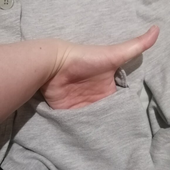 Girls' Light Grey Deconstructed Blazer, Gap Kids - Picture 6 of 9